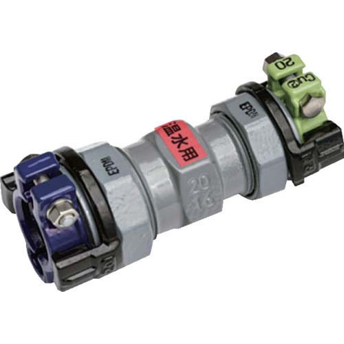 SKカワニシ 塩ビ管×銅管2形用異種管継手 SKXソケット V20×Cu(2)20(温水用) SKX-S-V20XCU2-20-O