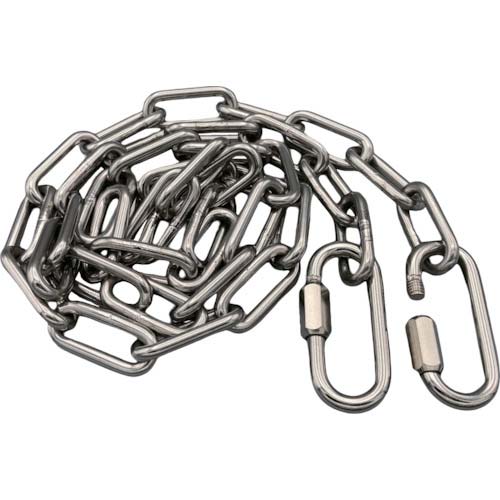 ラクテム 溶接チェーン ステンレス 線径4mm 1M リングキャッチ付 WCSR1
