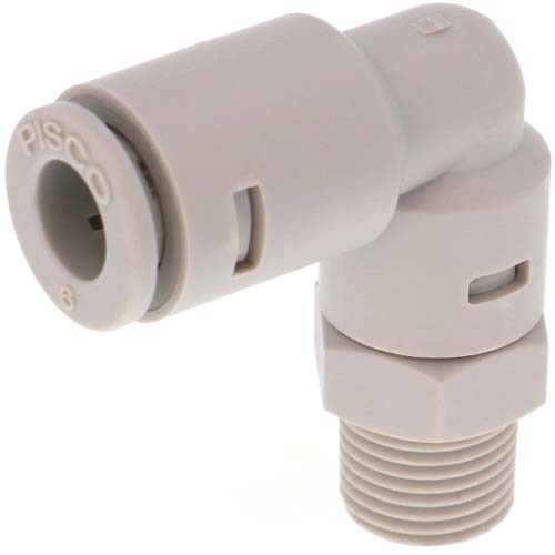 PISCO ケミカル継手 チューブフィッティングケミカル エルボチューブ6MMネジR1/8 APL6-01