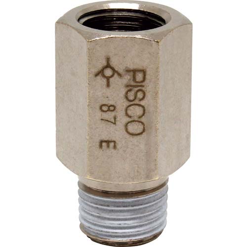 PISCO チューブフィッティング チェックバルブ ブッシュ オネジ側出力 CVF02-02B