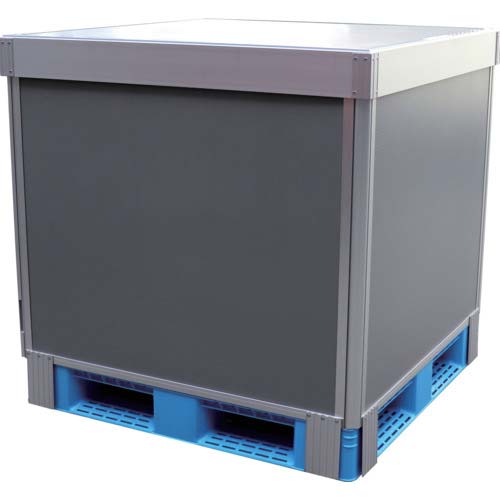 ADF ダンカーゴL型分離 4面パネルタイプ 1100x1100xH950 グレー DANLP411095-G