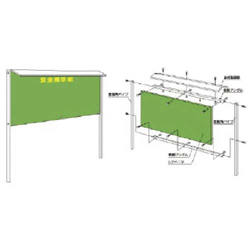 【廃番】ユニット ◎安全掲示板 シナベニヤ9mm厚 312-01