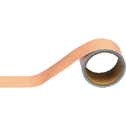 ユニット 配管識別テープ うすい黄赤(大)・アルミ・100mm幅X5m 445-15