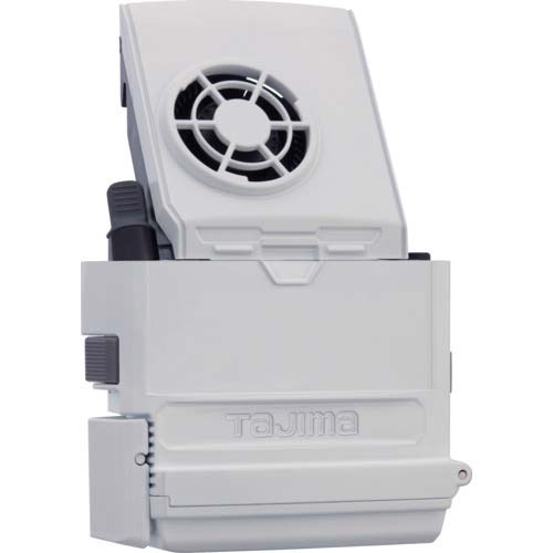 タジマ ヘルメット セフメット用バッテリーボックス3730用 ファン付き ホワイト HA30BFW