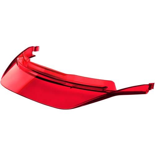 タジマ ヘルメット セフメット用ヒサシ クリアレッド HAVCR