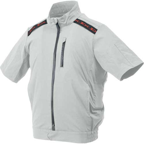 ハラダ 半袖ブルゾン空調服 EX.WORKERS シルバーグレー M 33700533