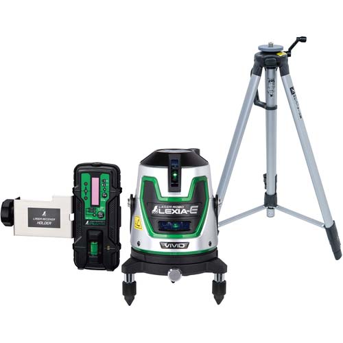 シンワ レーザーロボ LEXIA―E VIVID 51 グリーン 受光器・三脚セット 70899