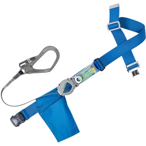 藤井電工 ツヨロン 胴ベルト型墜落制止用器具(巻取タイプ)ロック機構付き 2WAYリトラ 青 LLサイズ 幅50MM×長さ1600MM 130KG対応型 TBTRNOT599BL4LL(130KG)JANBP