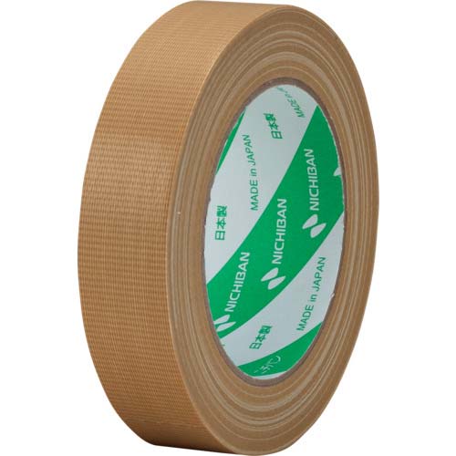 ニチバン 布粘着テープ 121N 大巻 (中軽量物封かん用) 1巻入 黄土 25X25 121N-25