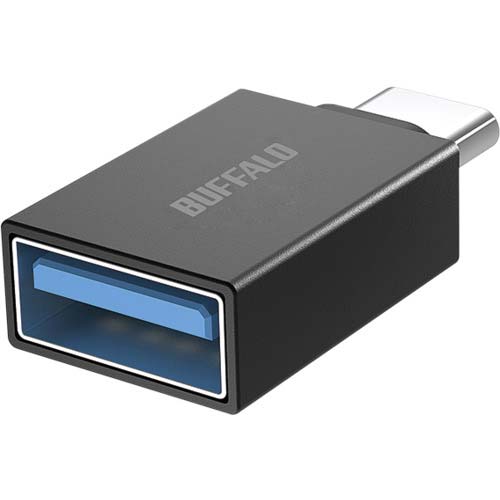 BUFFALO USB変換アダプター Type-A to Type-C BSUAC321ADBK