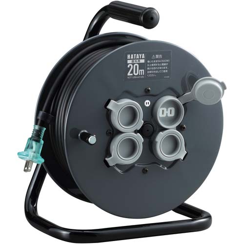 ハタヤ コードリール 屋外用フラットリール 電線仕様長さ20m FF-20の 