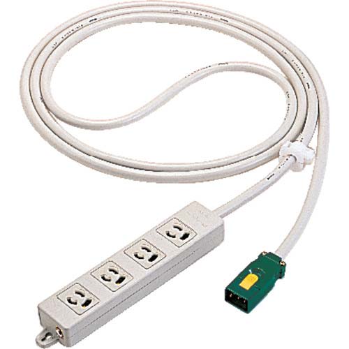 Panasonic ハーネスOAタップ接地抜止3m4コ口グレ WFA6634HG