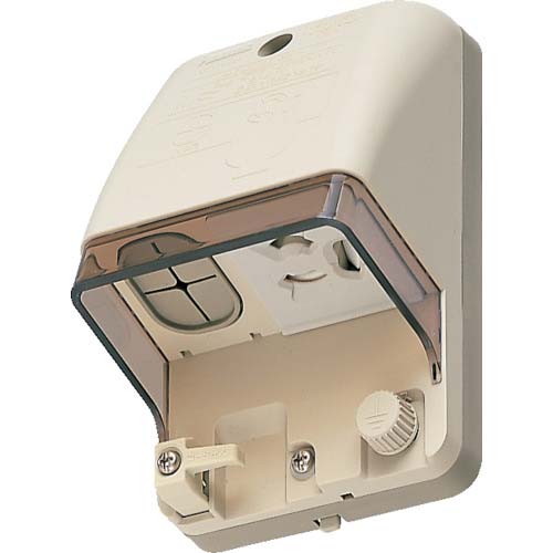 Panasonic フル接地防水コンセント(入線機能付) WK4104K