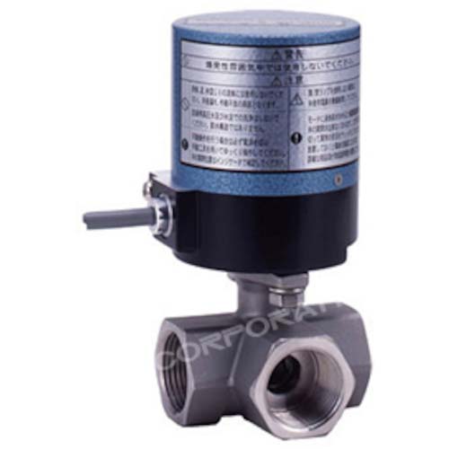KITZ 小型電動式 ボールバルブ(ステンレス)<横型三方> 15A EA100-UTNE