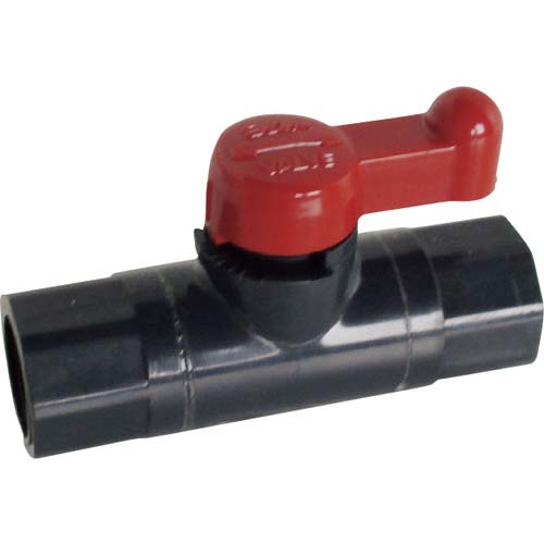 エスロン ミニボール 本体材質PVC シール材質FKM めねじ3/8 6A MV6FFV