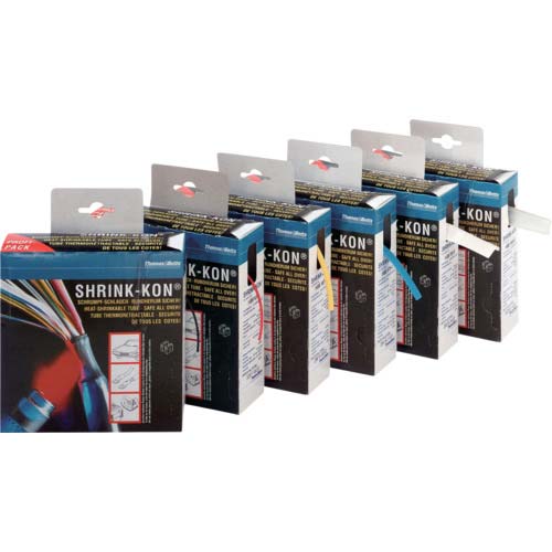 シュリンクコン 熱収縮チューブ 一般用カラーボックスタイプ 青 HSB250-6