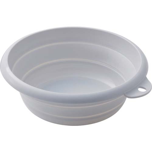 伊勢藤 おりたためる湯おけマグネット付 グレー I-637-GY