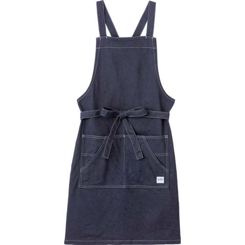 Leeワークウェア 胸当てエプロン インディゴネイビー F LCK79003-8-F