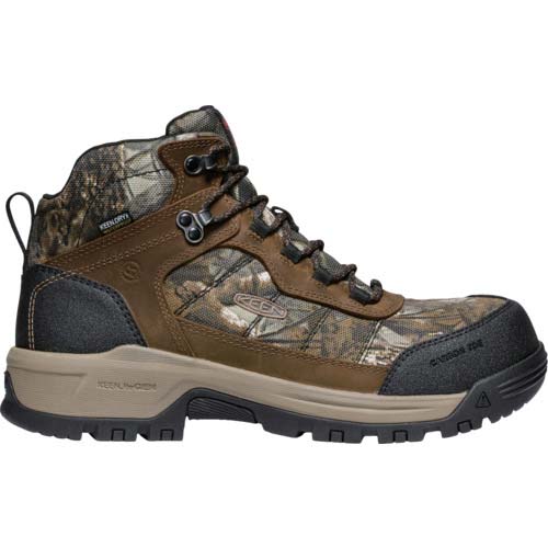 KEEN カーボン先芯入り防水ワークブーツ スコーキーハイカー ウォータープルーフ カモ/ブラック 27 1031453-270
