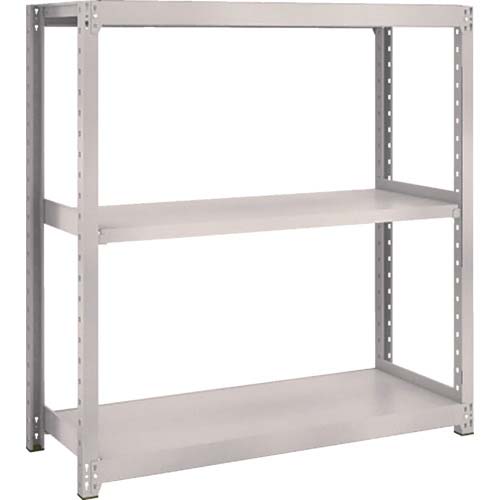 TRUSCO スチールラック M2型軽中量棚 1460×880×H900 3段 単体 ネオグレー M2-3593