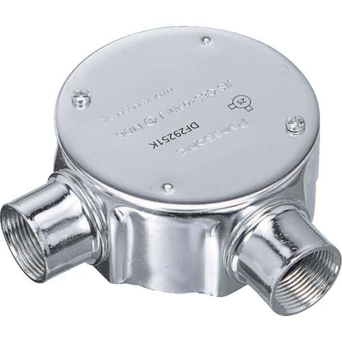 Panasonic 丸型露出ボックス 薄鋼用直角2方出 25 DF29251K