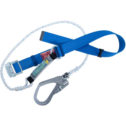 藤井電工 ツヨロン 胴ベルト型墜落制止用器具(ロープタイプ) DIA(八つ打ちロープ) 青 Mサイズ 幅50MM×長さ1150MM TB-DIA-599C-BL4-M-BP