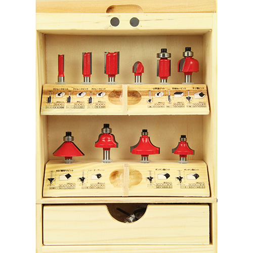 E-Value 超硬ルータービットセット ERB6