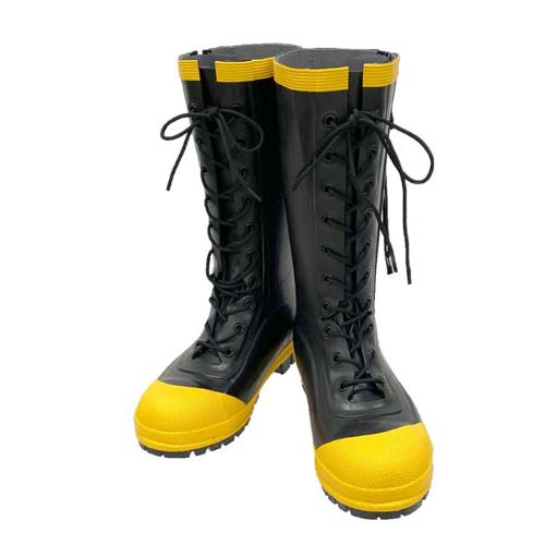 弘進ゴム 消防靴(編み上げ靴型) 先芯入り 33型 B0307AI