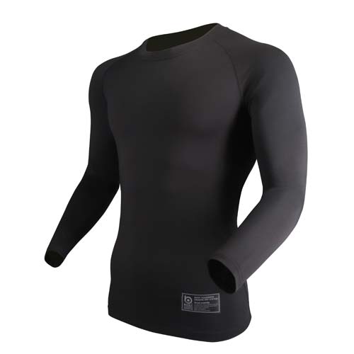 おたふく BT ドラスティックドライ ロングスリーブ クルーネックシャツ 11.ブラック JW-582