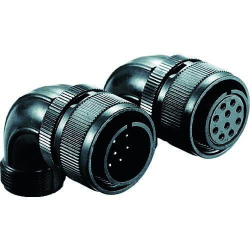 航空電子 配線用コネクタ 丸型MSコネクタライトアングルプラグ NMS3108B-S