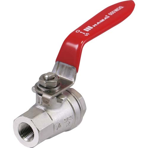 HAMAI ステンレス製禁油処理ボールバルブ(フルボア) TSS-30-RC