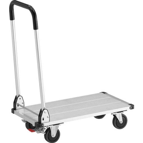 TRUSCO アルミ台車 アルパカート 省音 折りたたみ ストッパー付 AL21-S