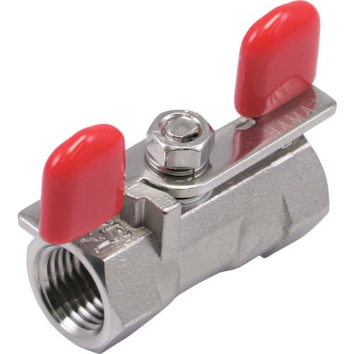 HAMAI ステンレス製ねじ込みボールバルブ(つまみハンドル) BST-02-RC