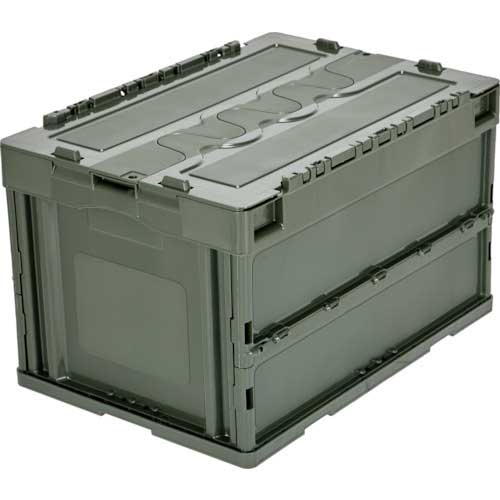TRUSCO オリコン 蓋つき折りたたみコンテナ 50L CT50