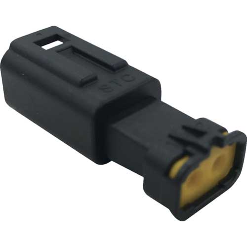 TRUSCO 防水コネクタ ソケットハウジング 2芯 中継用 10個入 P-CE01A5-0