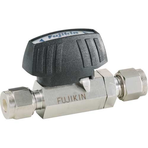 Fujikin ステンレス鋼製3.92MPa V-Lok継手付ボール弁 PUBV-94-V