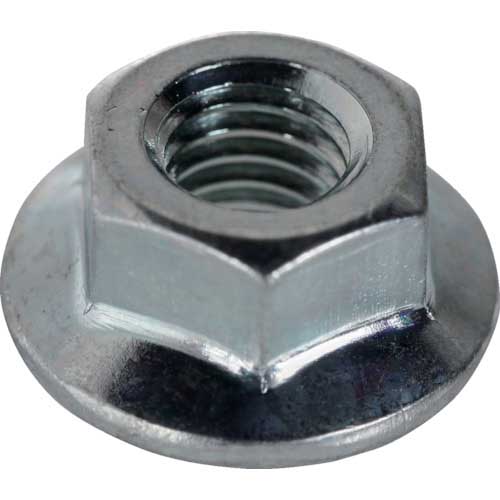 TRUSCO フランジナットセレート付 三価白 M3 ヘキサゴンパック S094