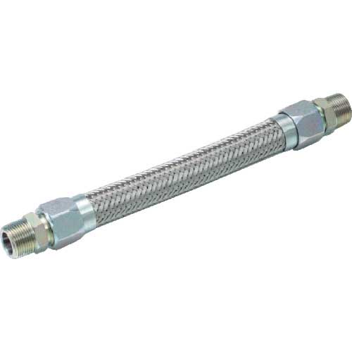 テクノフレックス メタルタッチ式非溶接型フレキシブルホース S215-A-00L オスxオスアダプター SS400 MXM