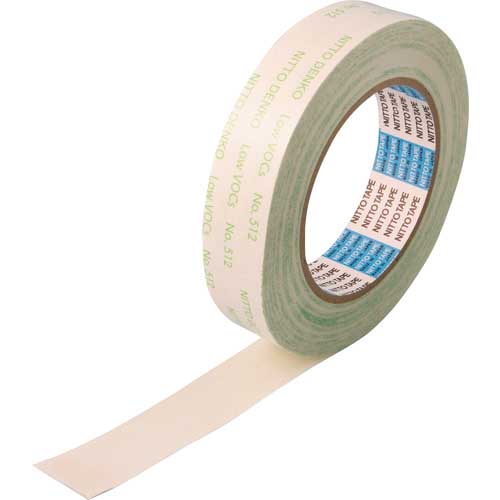 日東 低VOC両面テープ(粗面接着タイプ) ホワイト 512