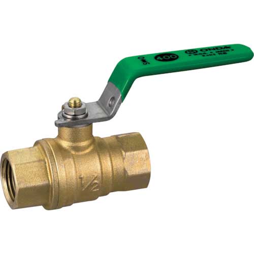 オンダ製作所 FF型(フルボール) RoHS指令対応 グリーンレバーハンドル G-FF