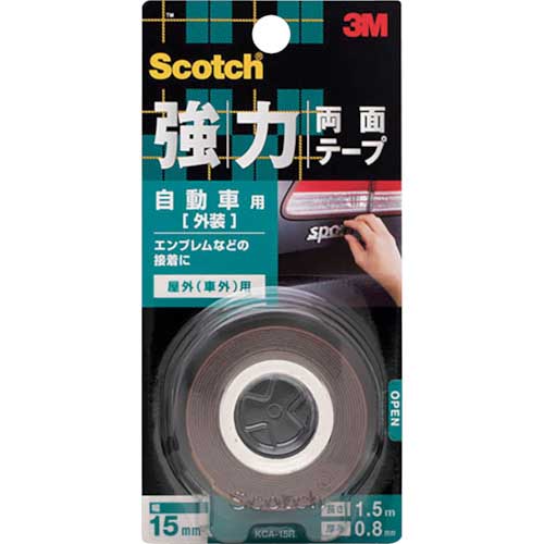 3M スコッチ 強力両面テープ 自動車外装用 15mm CA-15R