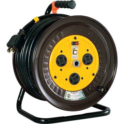 NICHIDO 三相200Vドラム ロック 引掛 式コンセントドラム 屋内型 ND-E3-0L-20A