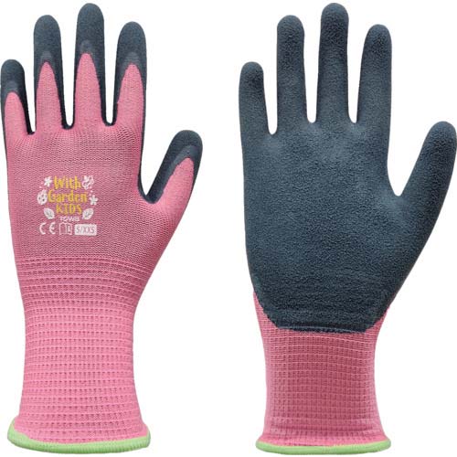 トワロン 天然ゴム背抜き手袋 WithgardenKIDS W38-X