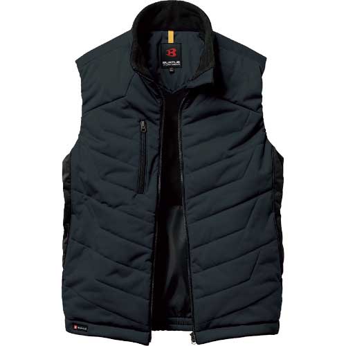 【廃番】BURTLE 防風ストレッチ軽防寒ベスト 7414-35 ブラック