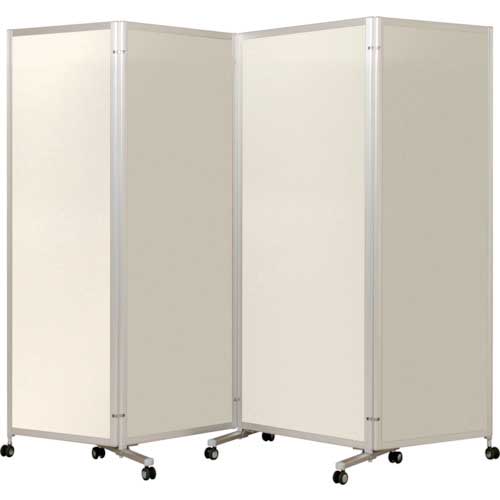 TRUSCO 4連パーテーション アイボリー TKV4-00-IV