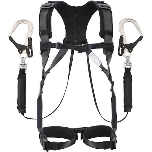 タジマ ハオルハーネスH 黒 KR150FA シングルL ダブルセット A1HAKR-WL-BK