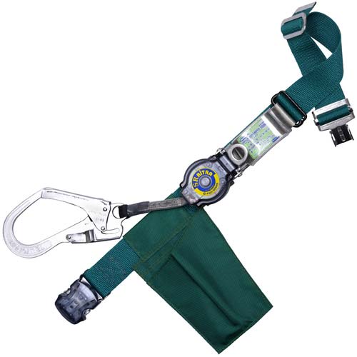 藤井電工 ツヨロン 胴ベルト型墜落制止用器具(巻取タイプ)ロック機構付き ロックリトラ ワンタッチバックル TB-LRL-OT593