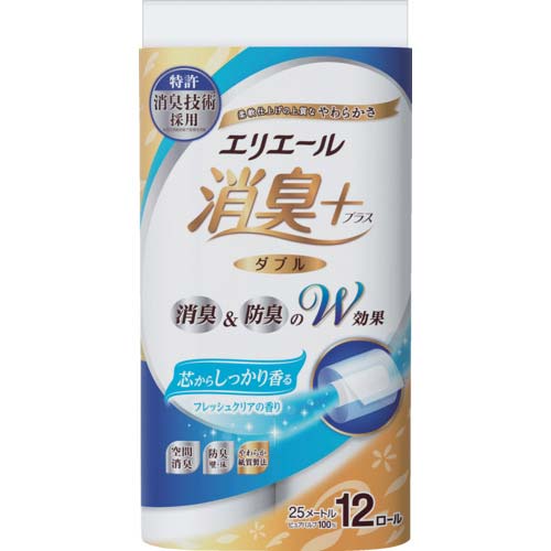 エリエール 消臭+トイレットティシューしっかり香る フレッシュクリアの香り 82358