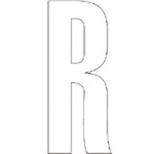 ユニット アルファベットR 合成ゴム・1文字 835