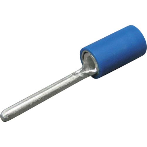 ニチフ 絶縁被覆付圧着端子 TC形 棒形 電線被覆グリップタイプ 100PCS TMDV TC-2-11-BLU